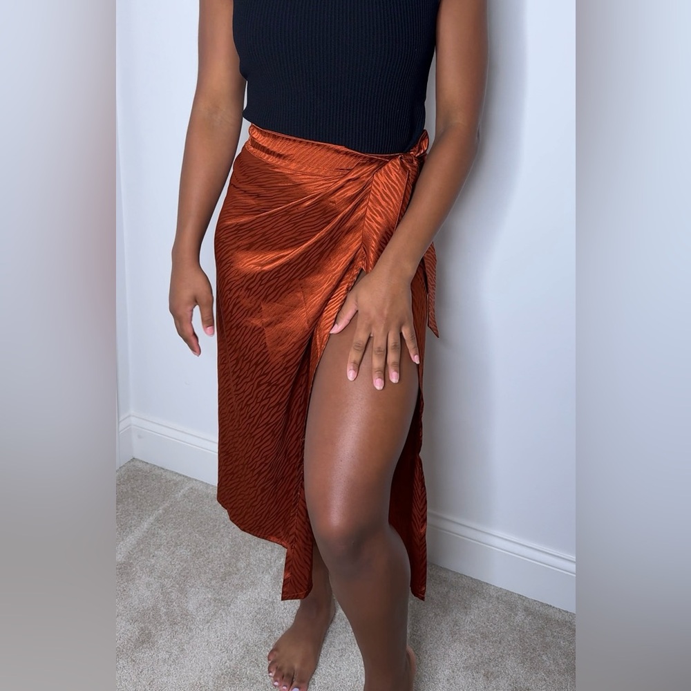 Silk and Salt Zebra Wrap Skirt